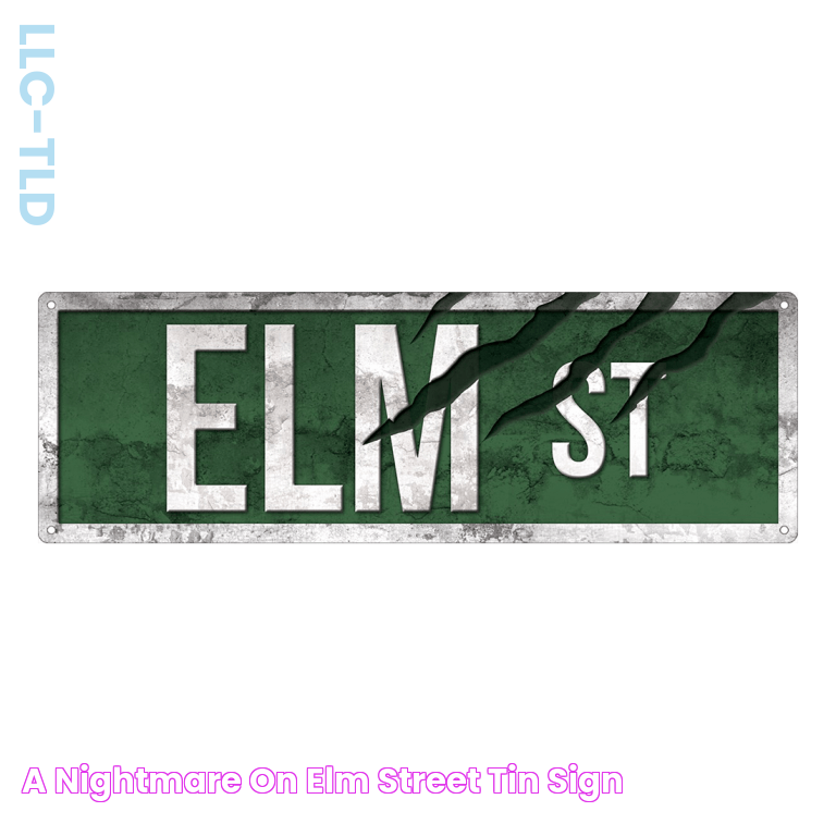 A Nightmare On Elm Street Tin Sign