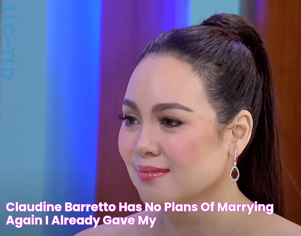 Claudine Barretto has no plans of marrying again 'I already gave my