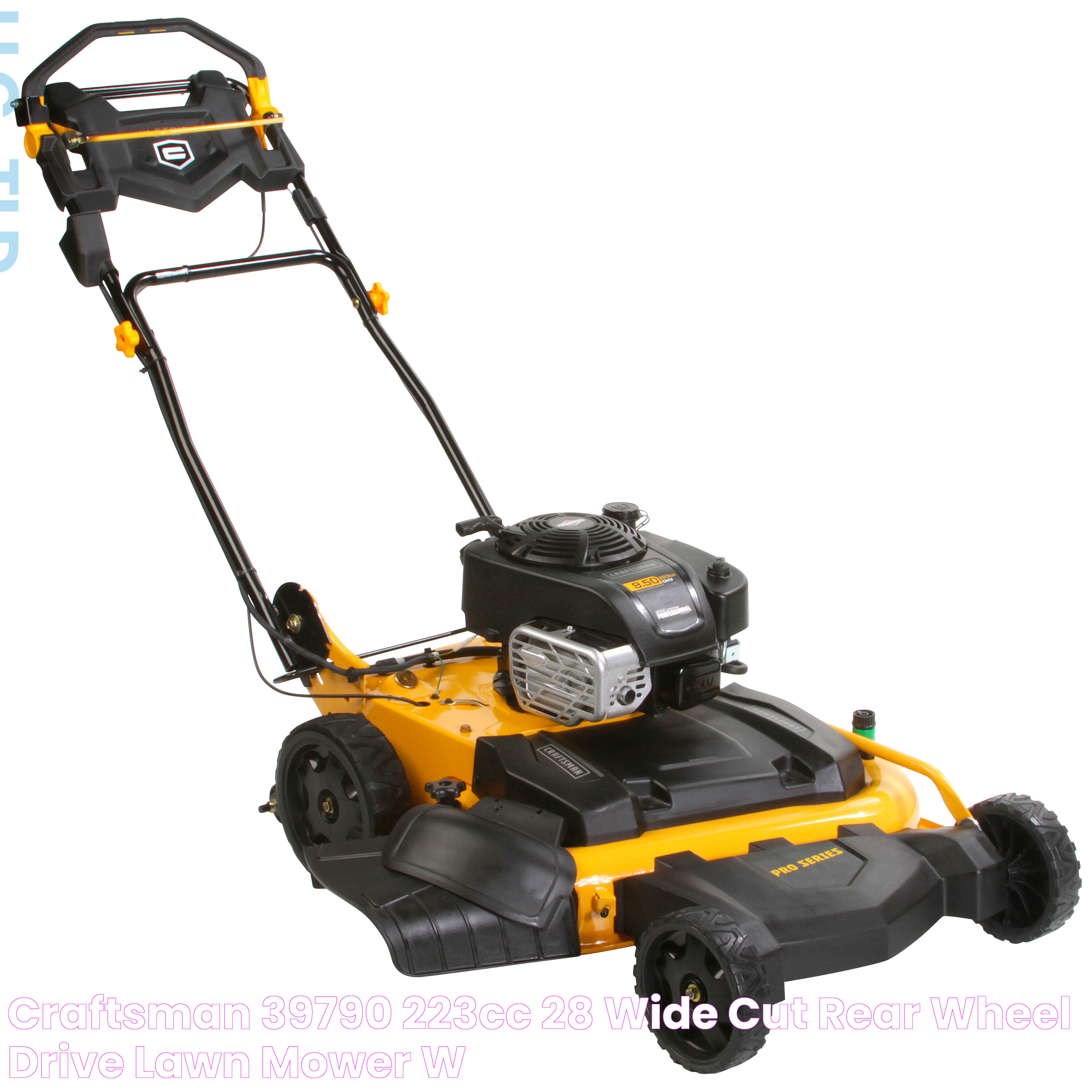 Craftsman 39790 223cc 28" Wide Cut Rear Wheel Drive Lawn Mower w