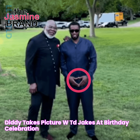 Diddy Takes Picture W/ TD Jakes At Birthday Celebration