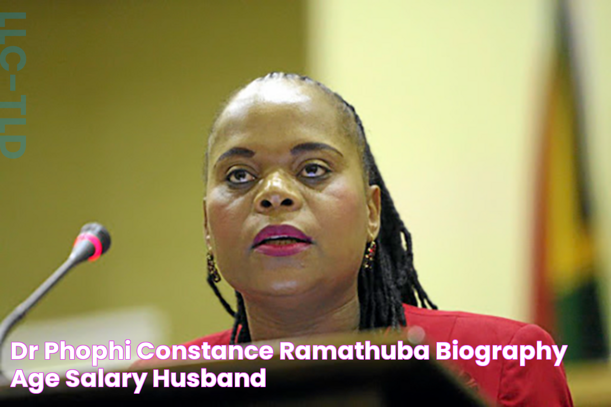 Dr Phophi Constance Ramathuba Biography Age, Salary, Husband