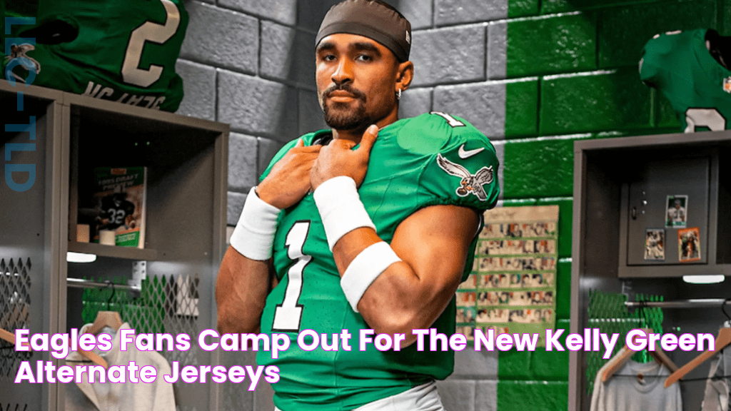 Eagles’ fans camp out for the new Kelly Green alternate jerseys