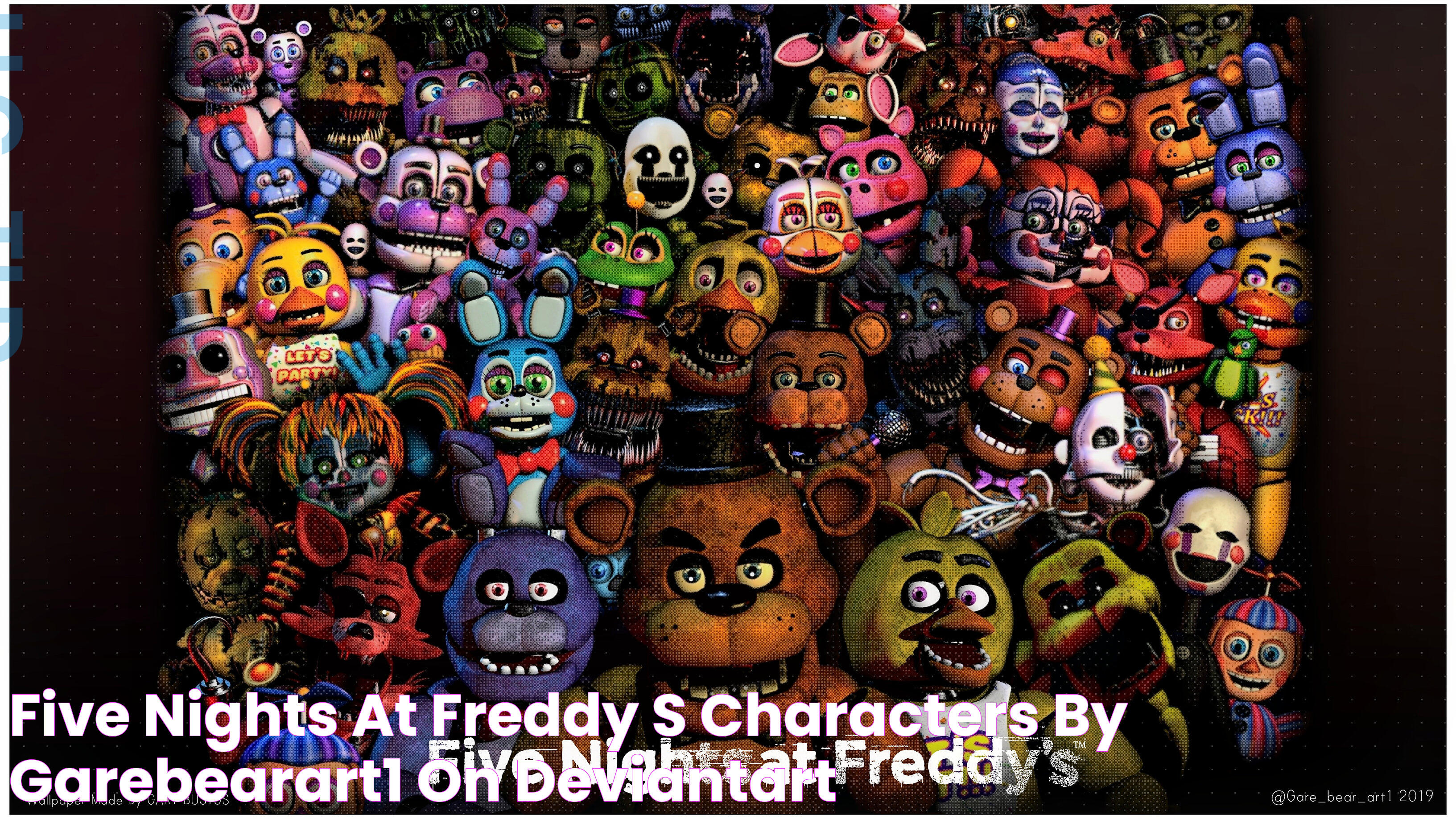 Five Nights At Freddy's Characters by GareBearArt1 on DeviantArt