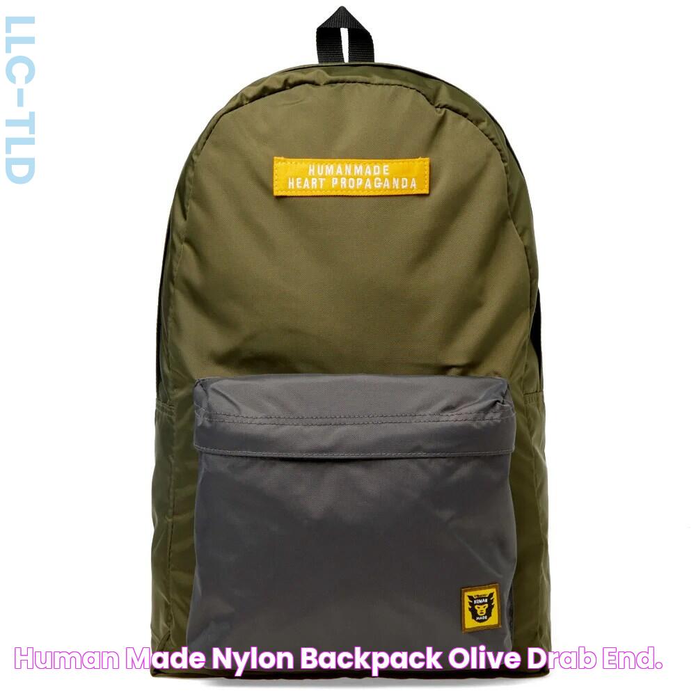 Human Made Nylon Backpack Olive Drab END.