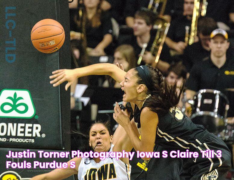 Justin Torner Photography Iowa's Claire Till (3) fouls Purdue's