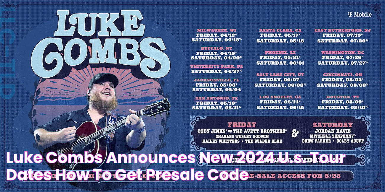 Luke Combs Announces New 2024 U.S. Tour Dates —How To Get Presale Code