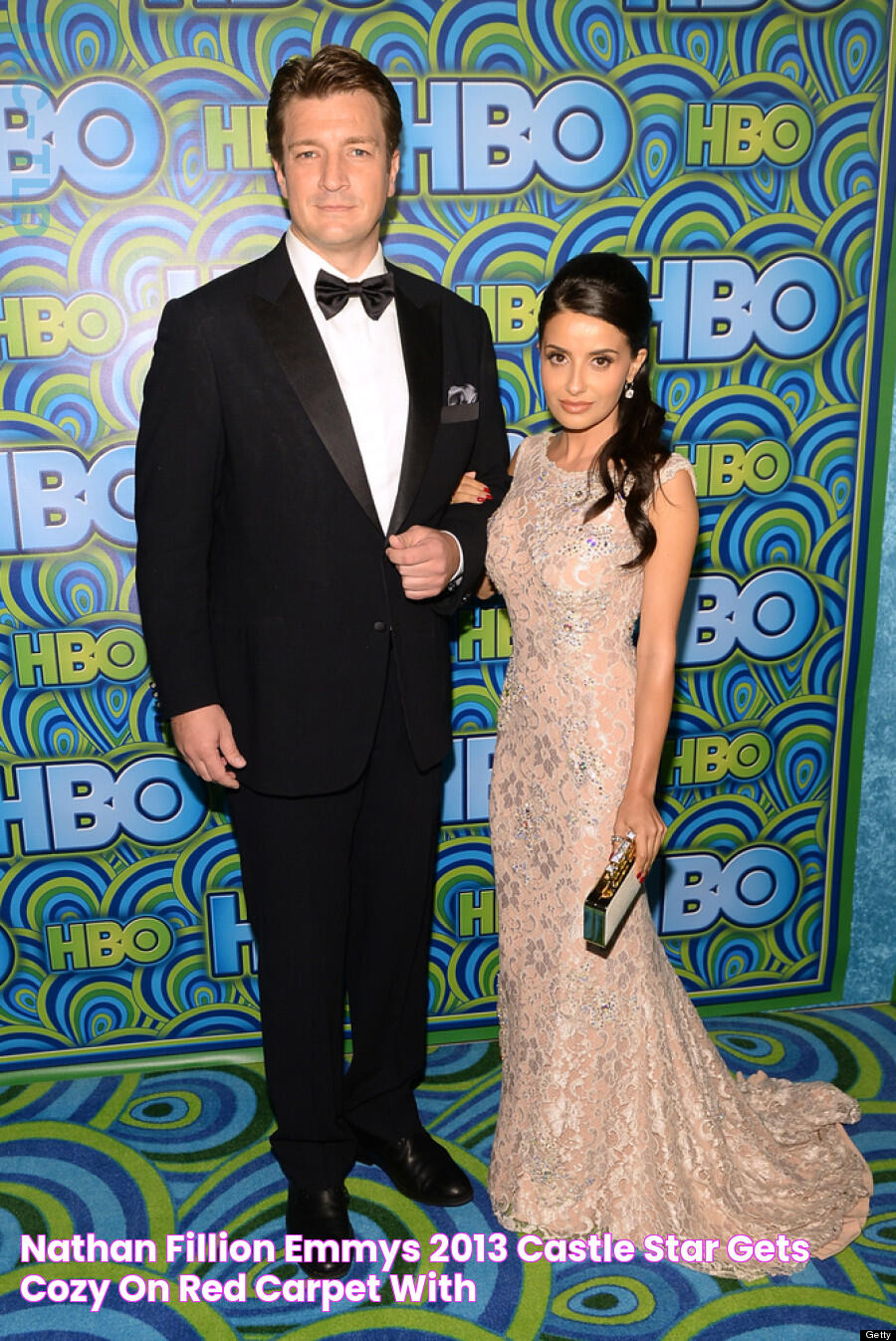 Nathan Fillion Emmys 2013 'Castle' Star Gets Cozy On Red Carpet With