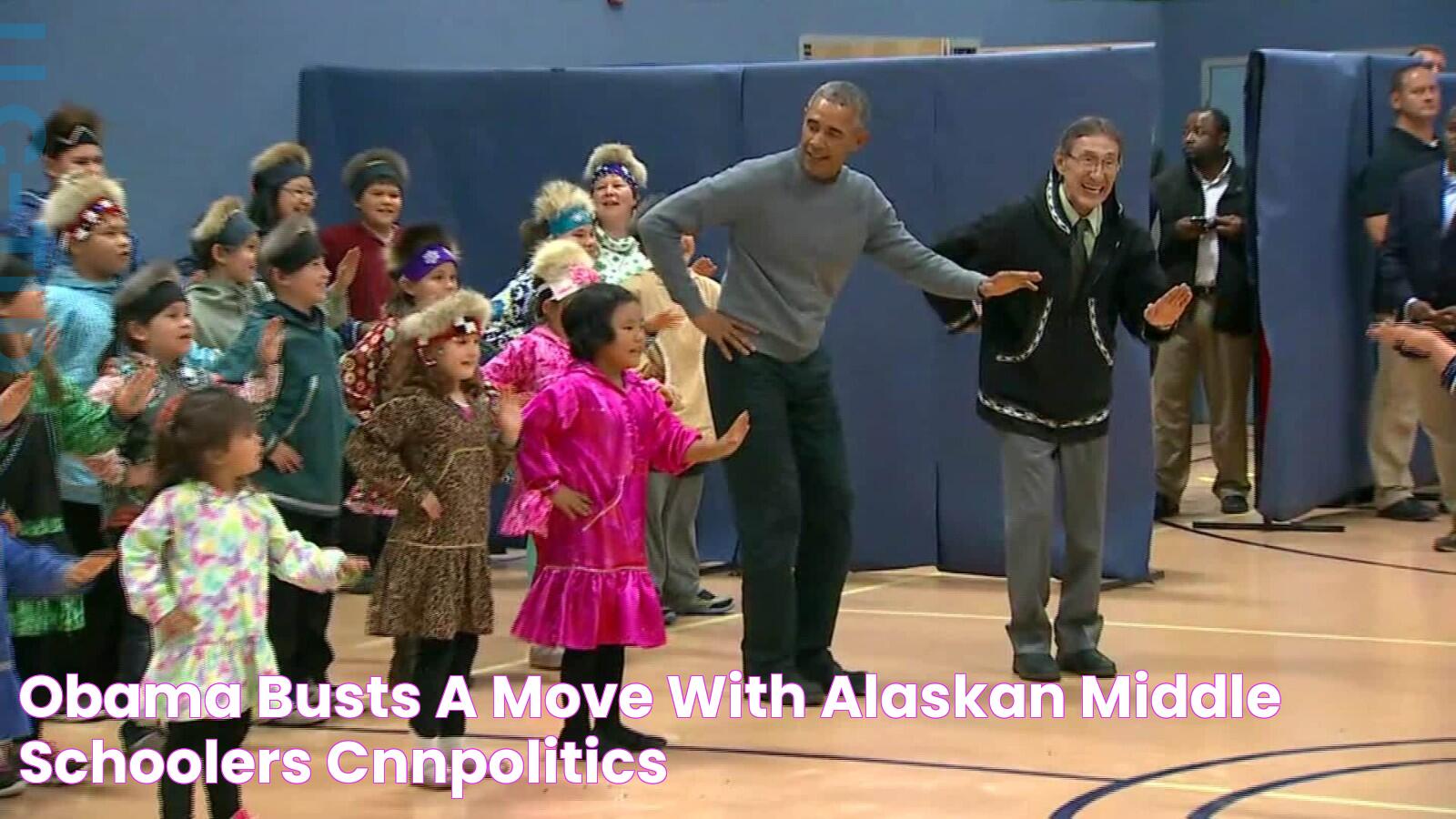 Obama busts a move with Alaskan middle schoolers CNNPolitics