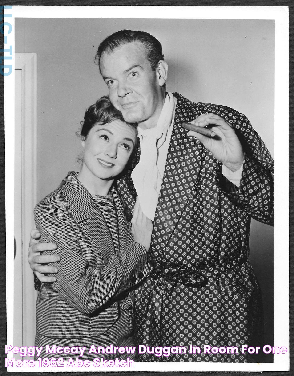 Peggy McCay & Andrew Duggan in Room for One More 1962 ABC Sketch