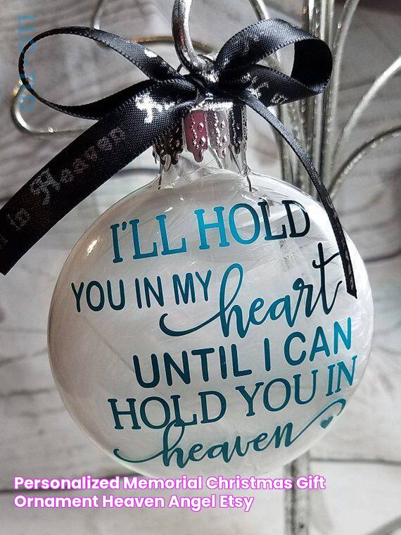 Personalized Memorial Christmas Gift Ornament Heaven Angel Etsy