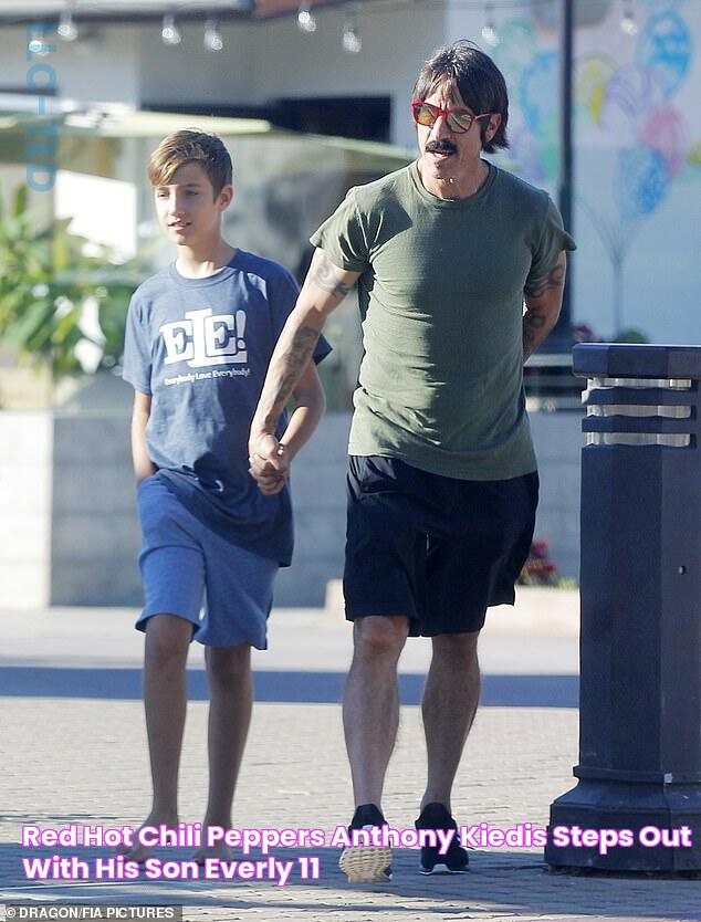 Red Hot Chili Peppers' Anthony Kiedis steps out with his son Everly, 11