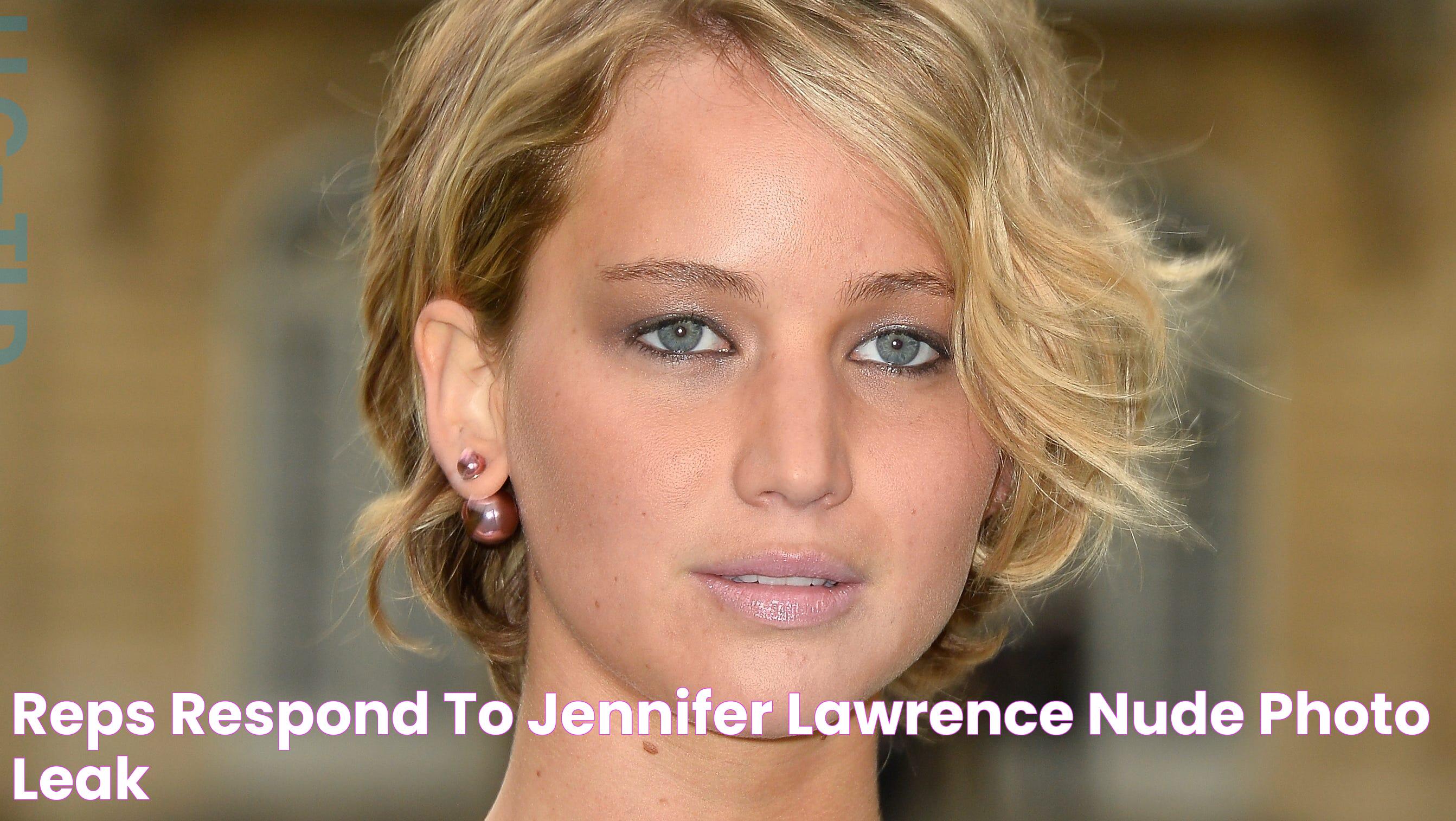 Reps respond to Jennifer Lawrence nude photo leak