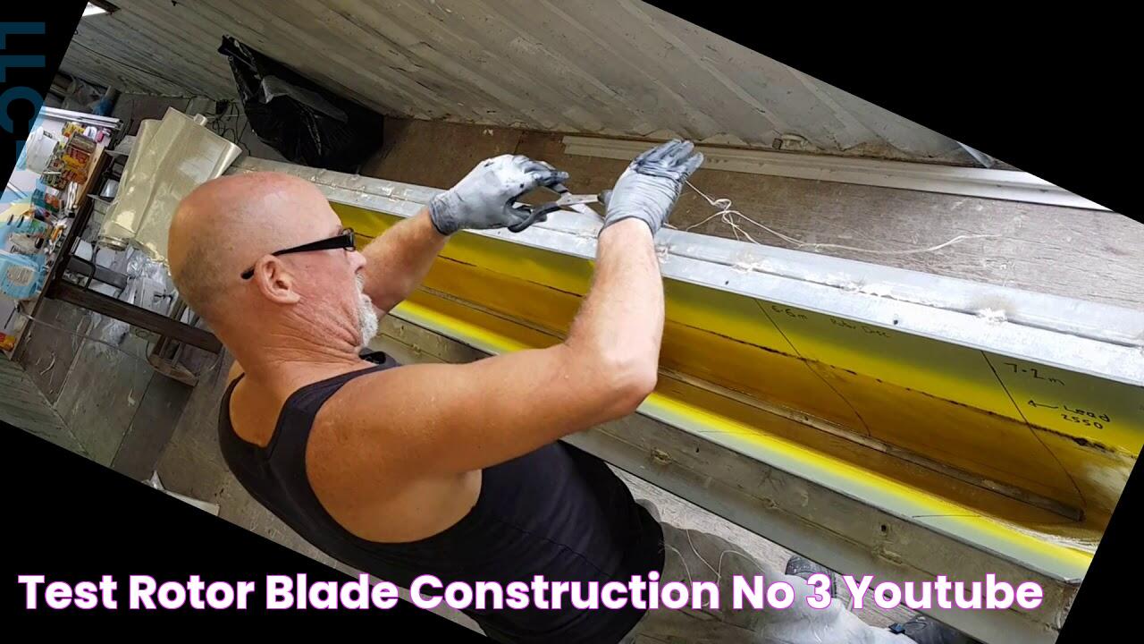 Test rotor blade construction No 3 YouTube