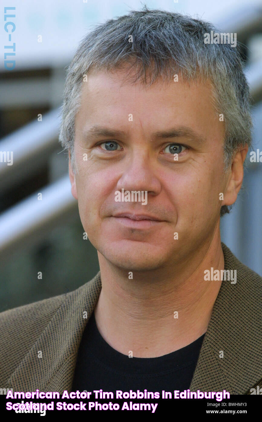 American actor Tim Robbins, in Edinburgh, Scotland Stock Photo Alamy