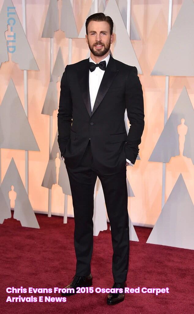 Chris Evans from 2015 Oscars Red Carpet Arrivals E! News