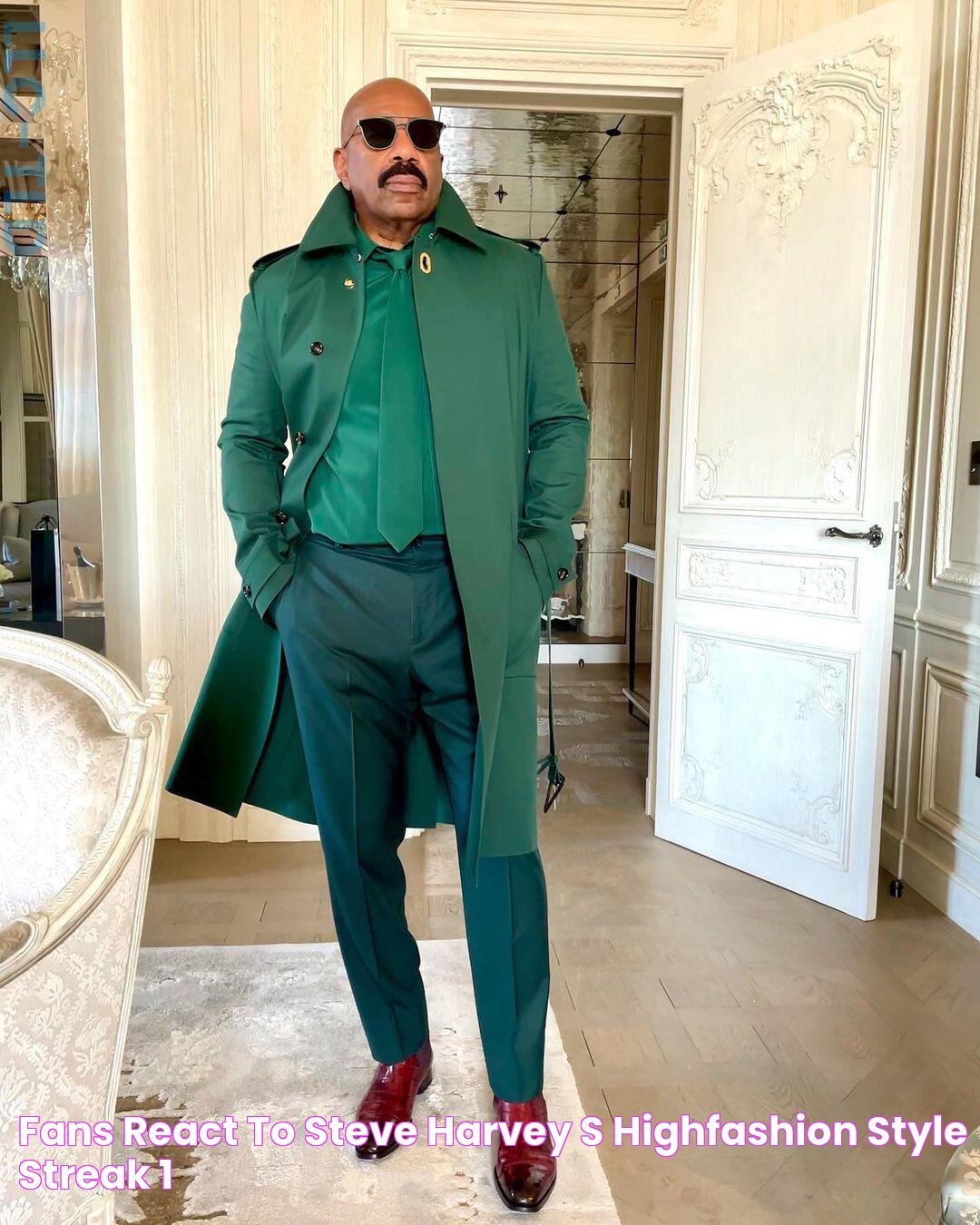 Fans React to Steve Harvey's HighFashion Style Streak