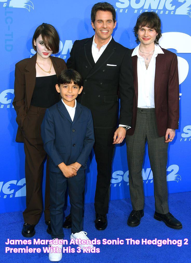 James Marsden Attends Sonic the Hedgehog 2 Premiere with His 3 Kids