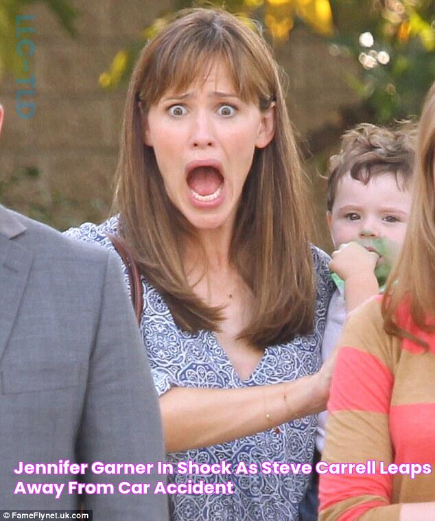 Jennifer Garner in shock as Steve Carrell leaps away from car accident