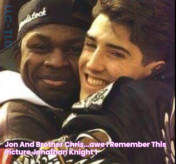 Jon and brother Chris...awe I remember this picture ️ Jonathan knight