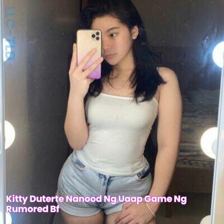 Kitty Duterte nanood ng UAAP game ng rumored BF