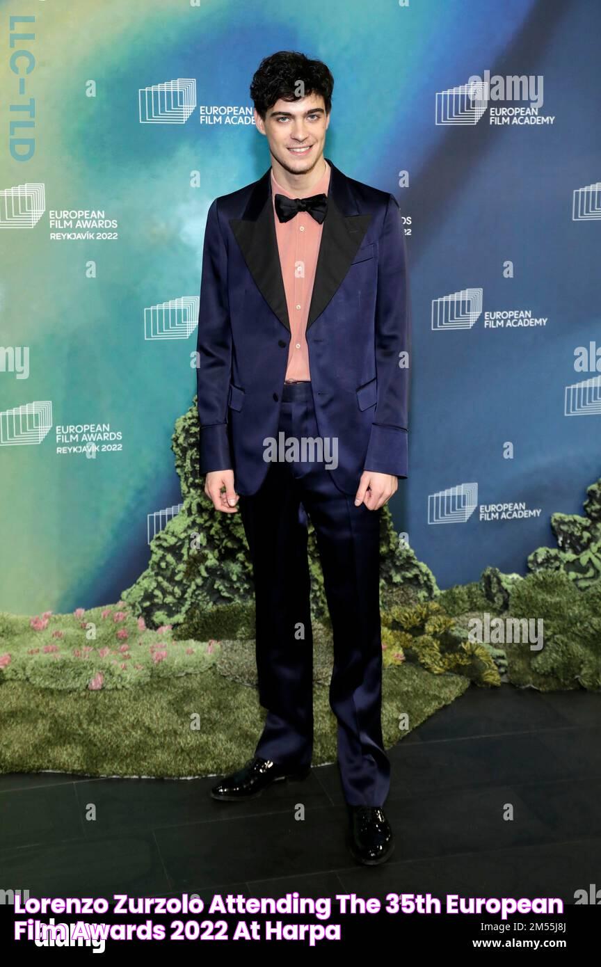 Lorenzo Zurzolo attending the 35th European Film Awards 2022 at Harpa