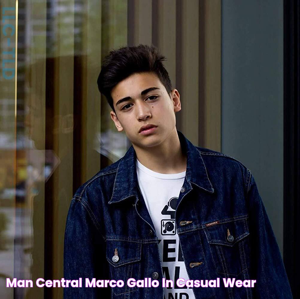 Man Central Marco Gallo In Casual Wear