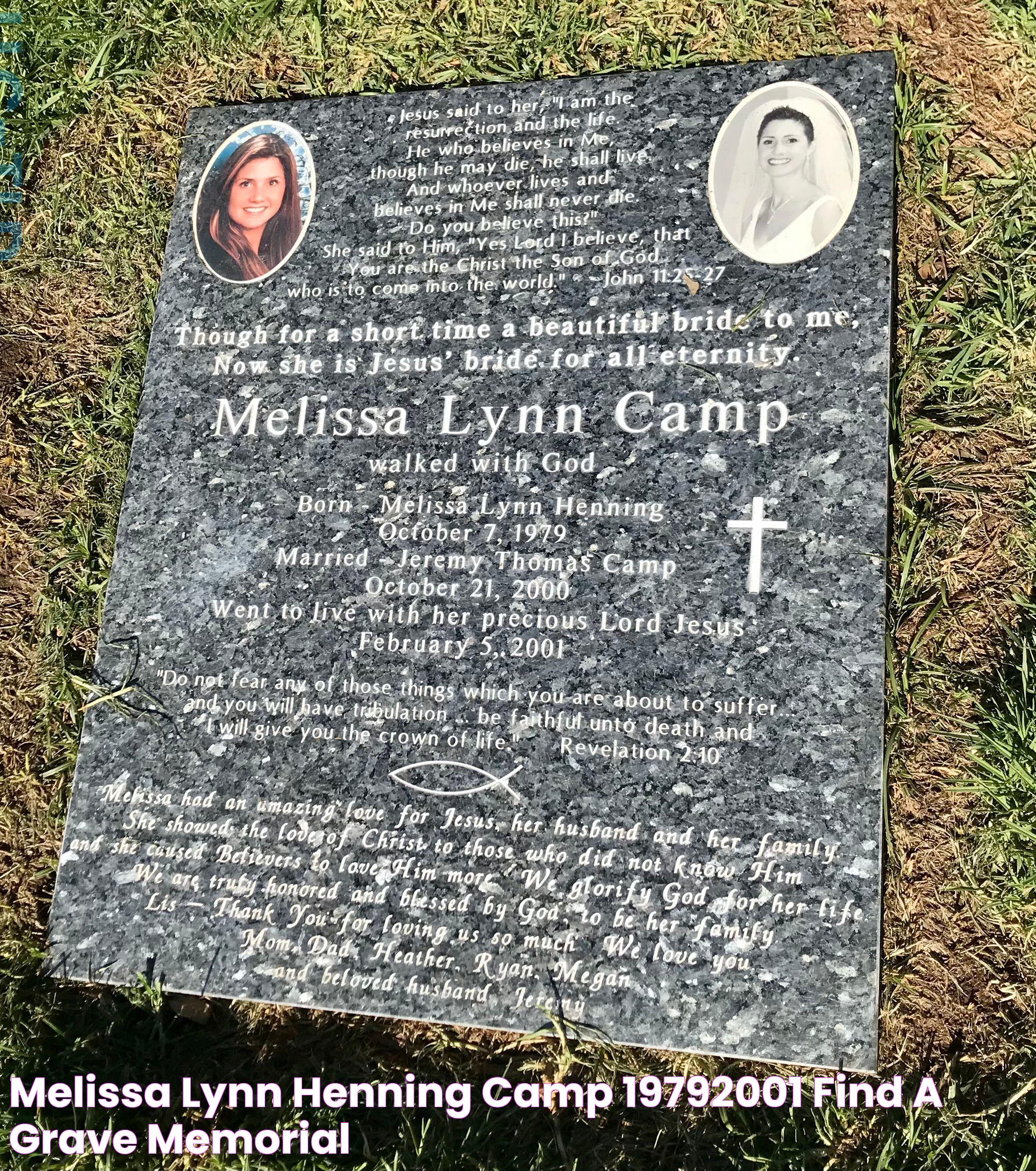 Melissa Lynn Henning Camp (19792001) Find a Grave Memorial