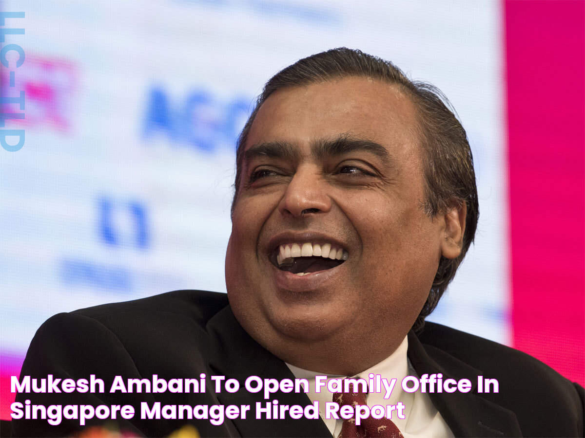 Mukesh Ambani To Open Family Office In Singapore, Manager Hired Report