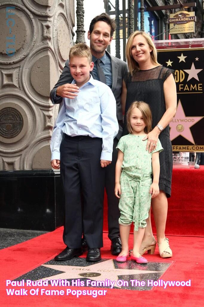 Paul Rudd With His Family on the Hollywood Walk of Fame POPSUGAR