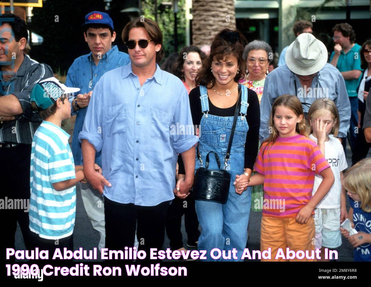 Paula Abdul & Emilio Estevez out and about in 1990 Credit Ron Wolfson