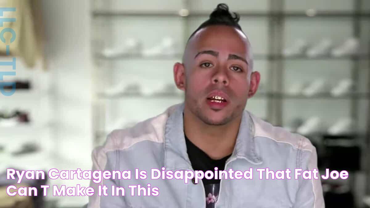 Ryan Cartagena is disappointed that Fat Joe can't make it in this