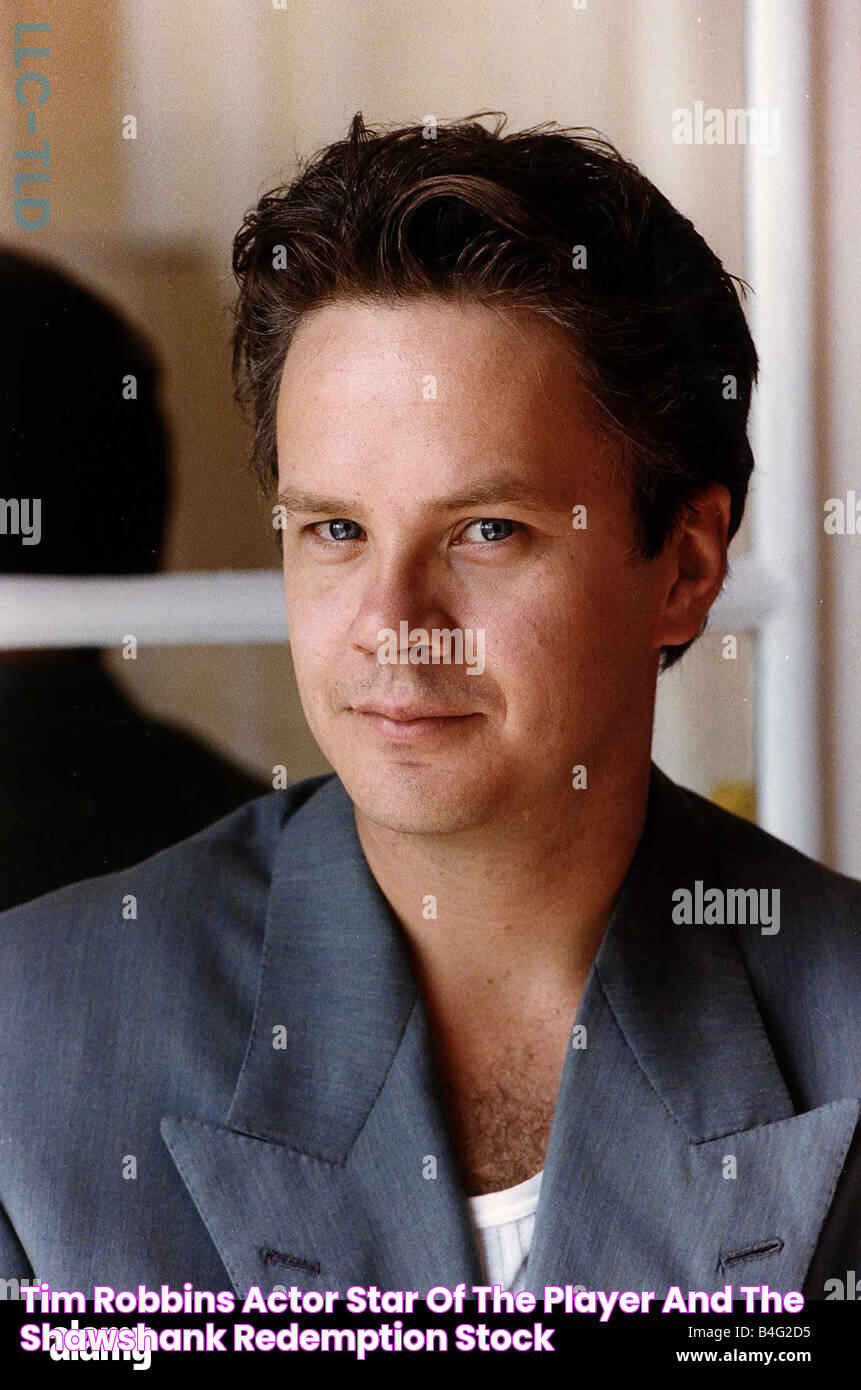 Tim Robbins Actor star of The Player and The Shawshank Redemption Stock