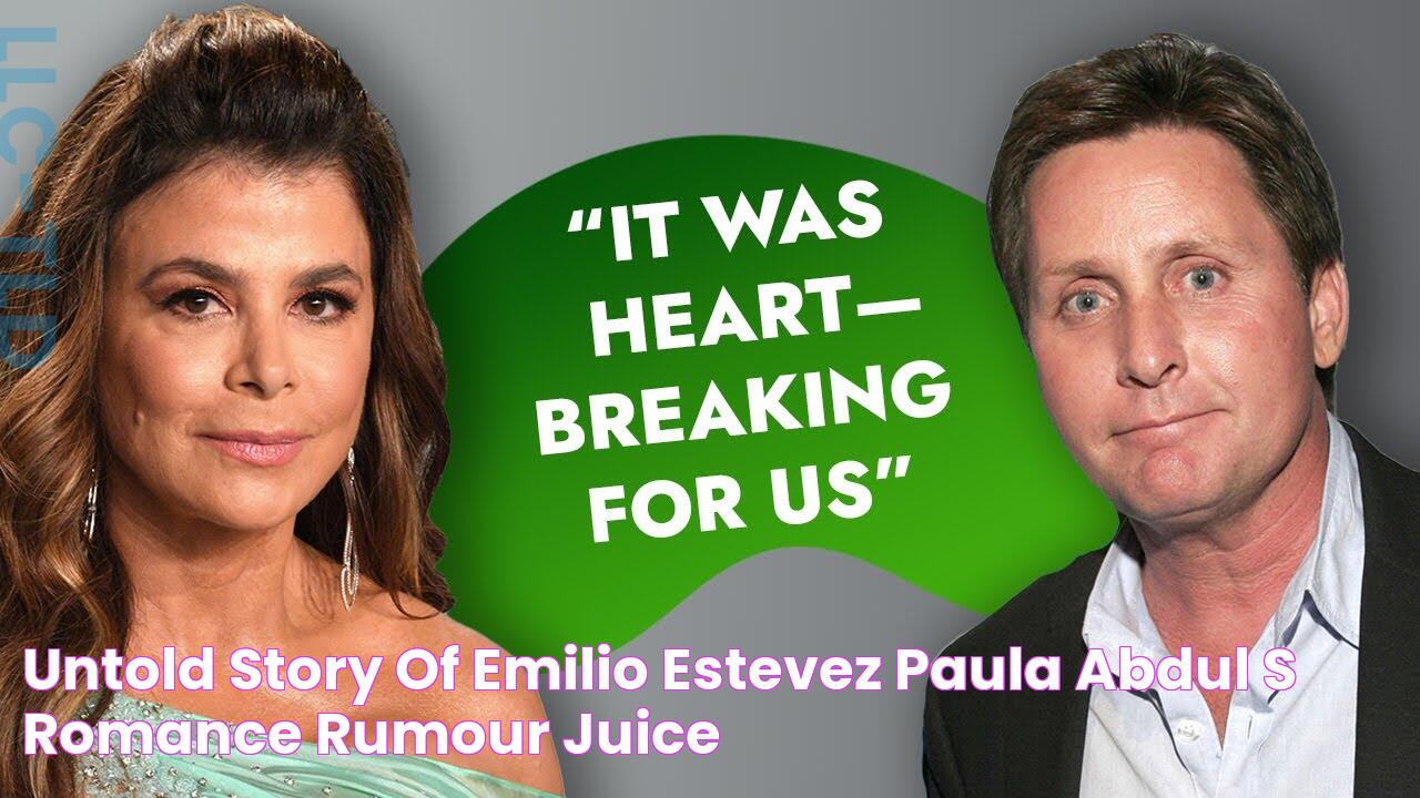 Untold Story Of Emilio Estevez & Paula Abdul's Romance Rumour Juice