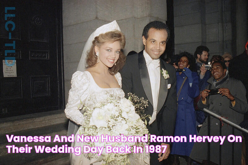 Vanessa And New Husband, Ramon Hervey On Their Wedding Day Back In 1987