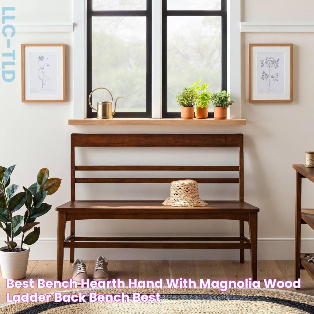 Best Bench Hearth & Hand with Magnolia Wood Ladder Back Bench Best