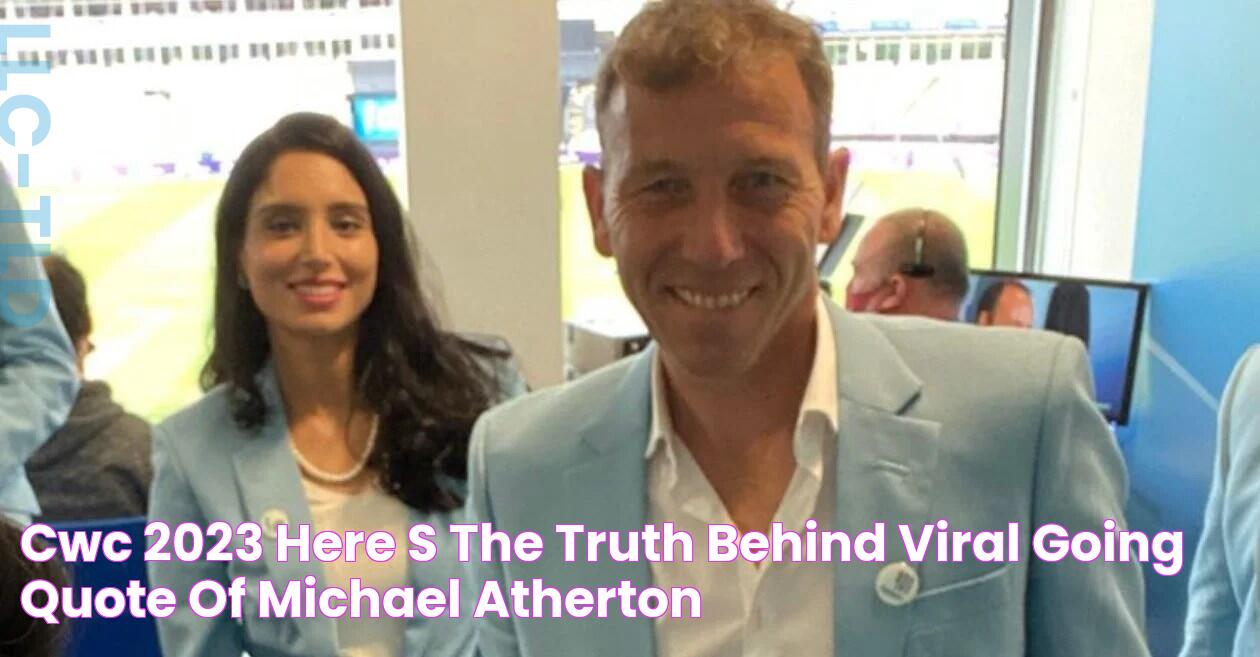 CWC 2023 Here’s the truth behind viral going quote of Michael Atherton