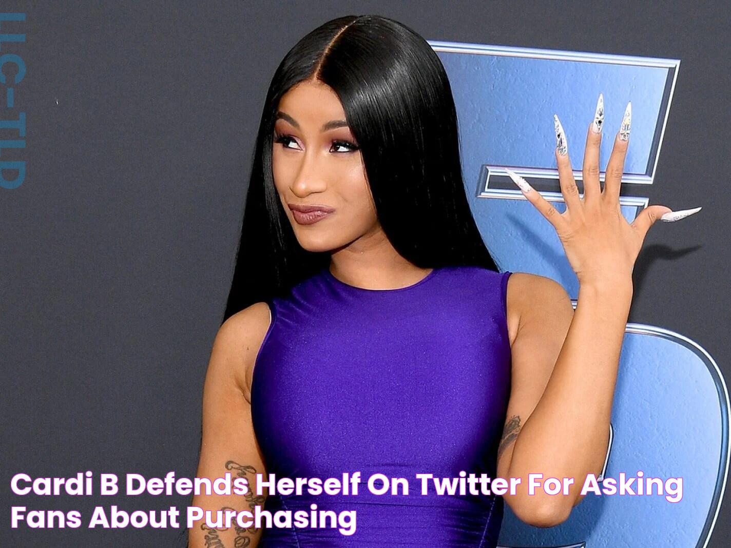 Cardi B Defends Herself on Twitter for Asking Fans About Purchasing