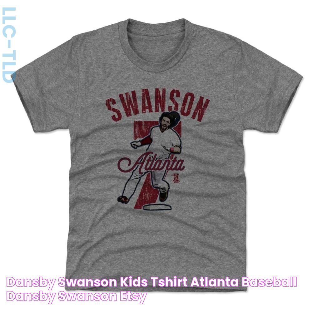 Dansby Swanson Kids TShirt Atlanta Baseball Dansby Swanson Etsy