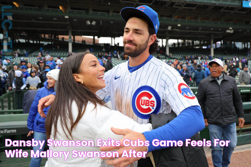 Dansby Swanson exits Cubs game, feels for wife Mallory Swanson after