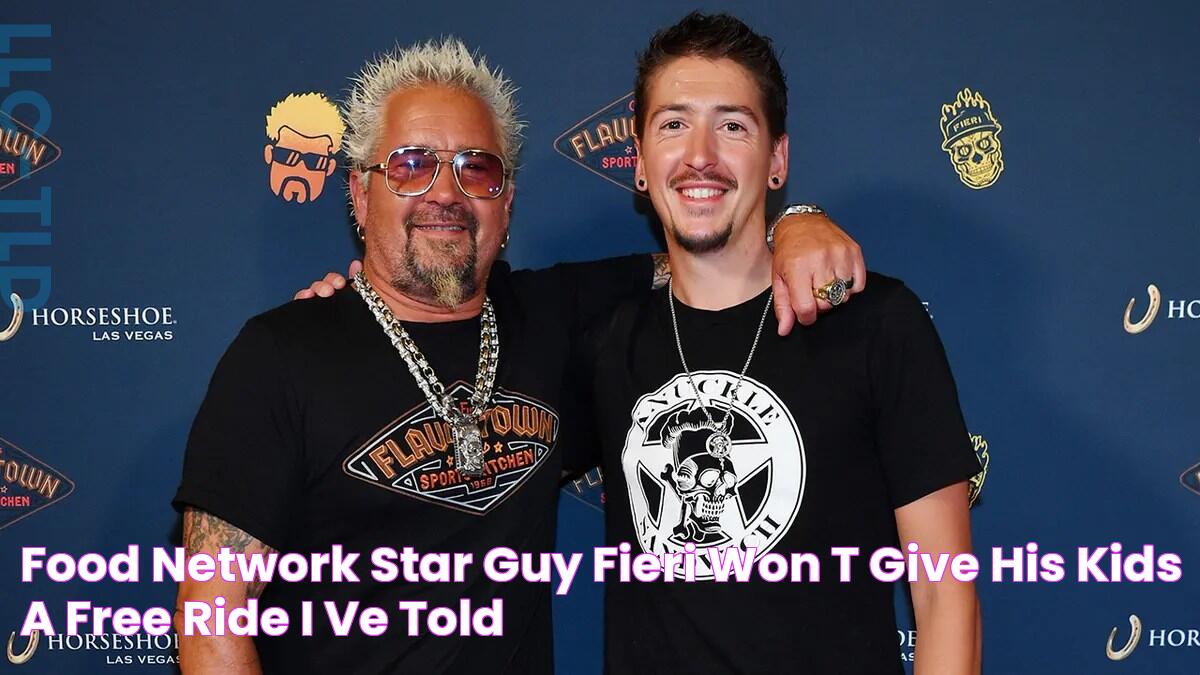 Food Network star Guy Fieri won't give his kids a free ride ‘I’ve told