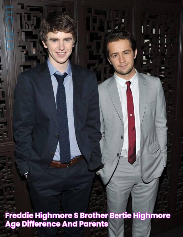 Freddie Highmore's Brother Bertie Highmore Age Difference And Parents