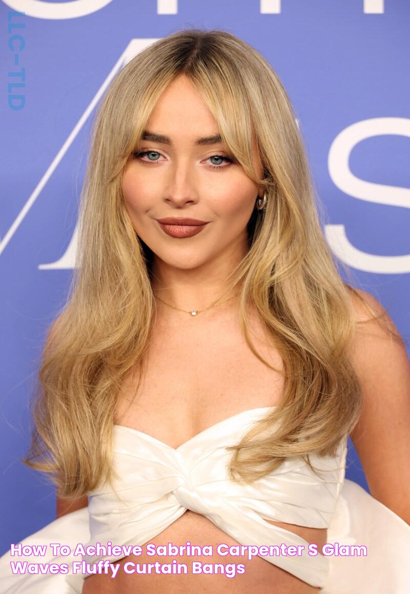 How To Achieve Sabrina Carpenter's Glam Waves & Fluffy Curtain Bangs