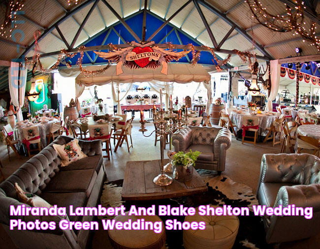 Miranda Lambert and Blake Shelton Wedding photos Green Wedding Shoes