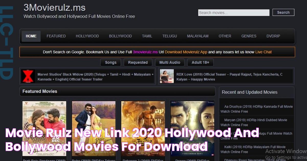 Movie Rulz New Link 2020 Hollywood And Bollywood Movies For Download