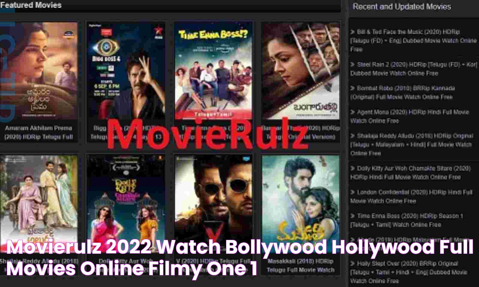 Movierulz 2022 Watch Bollywood Hollywood Full Movies Online Filmy One