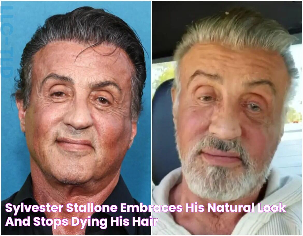 Sylvester Stallone Embraces His Natural Look and Stops Dying His Hair