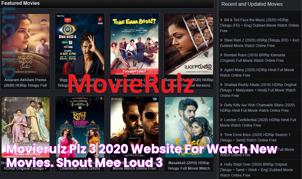 movierulz plz 3 2020 Website for watch new movies. Shout Mee Loud