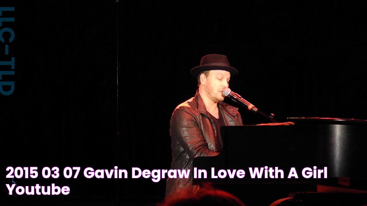 2015 03 07 Gavin DeGraw In Love With A Girl YouTube