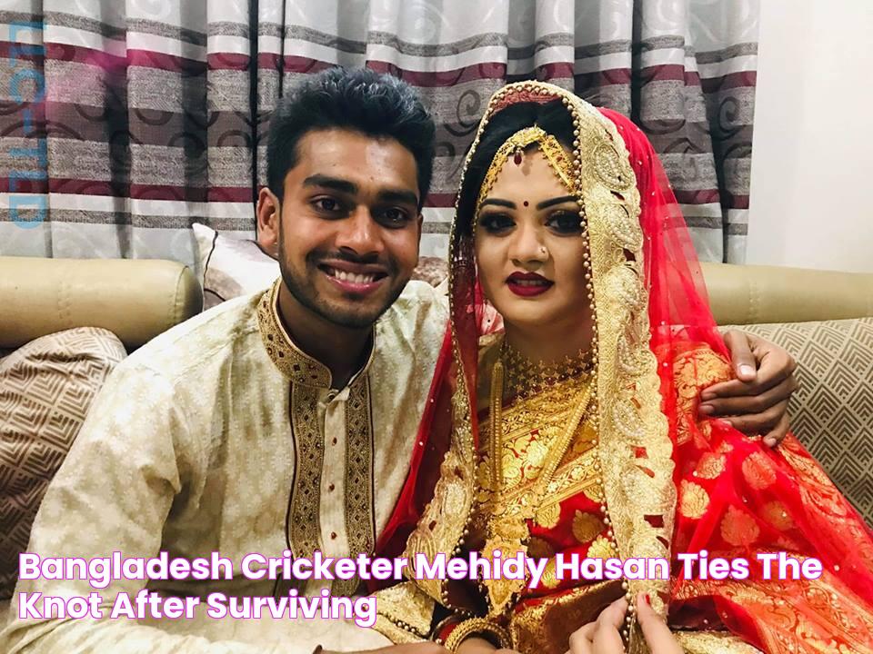 Bangladesh cricketer Mehidy Hasan ties the knot after surviving