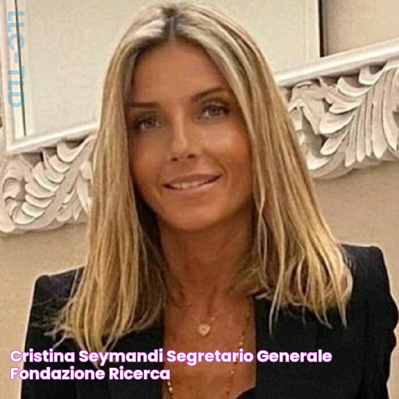 Cristina Seymandi Segretario generale Fondazione Ricerca